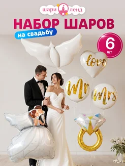 Воздушные шарики набор фотозона на свадьбу и девичник ШариЛе
