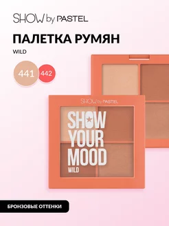 Румяна для лица палетка стойкая контуринг SHOW YOUR MOOD 441…